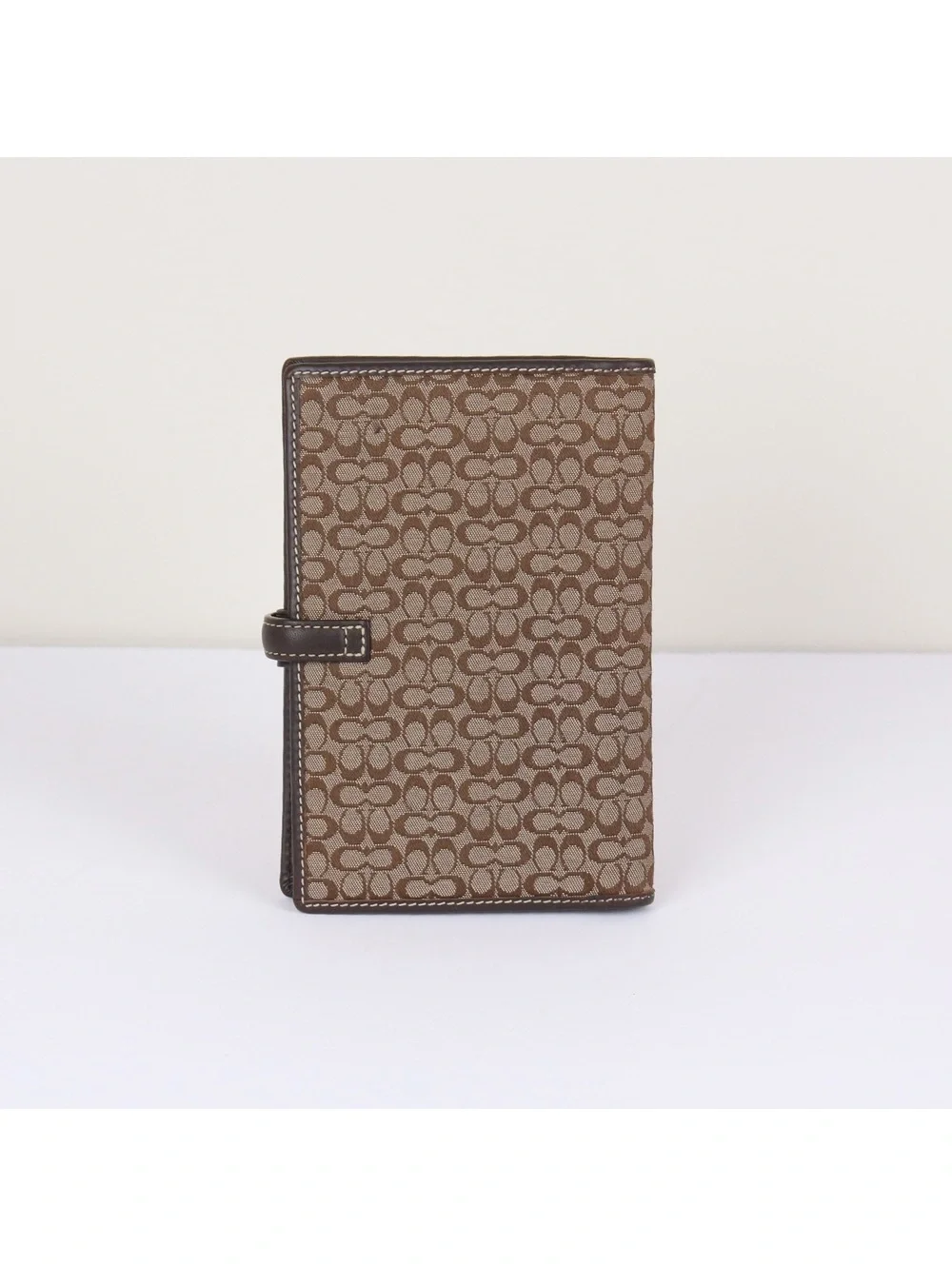 Coach Vintage Signature Canvas and Leather Planner Cover